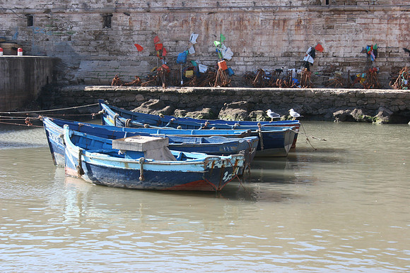 TROIS BARQUES, DEUX MOUETTES