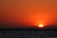 COUCHER DE SOLEIL SUR LA CALDÉRA