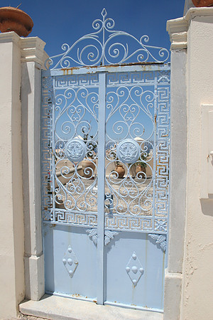 SANTORINI BLUE DOOR